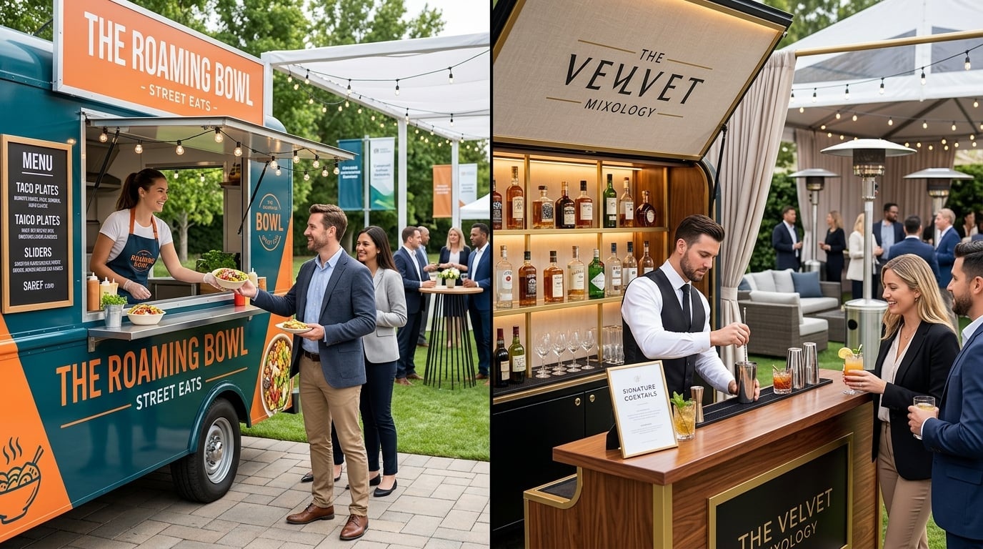 Food Truck vs Mobile Bar: What Works Better for Outdoor Corporate Events?