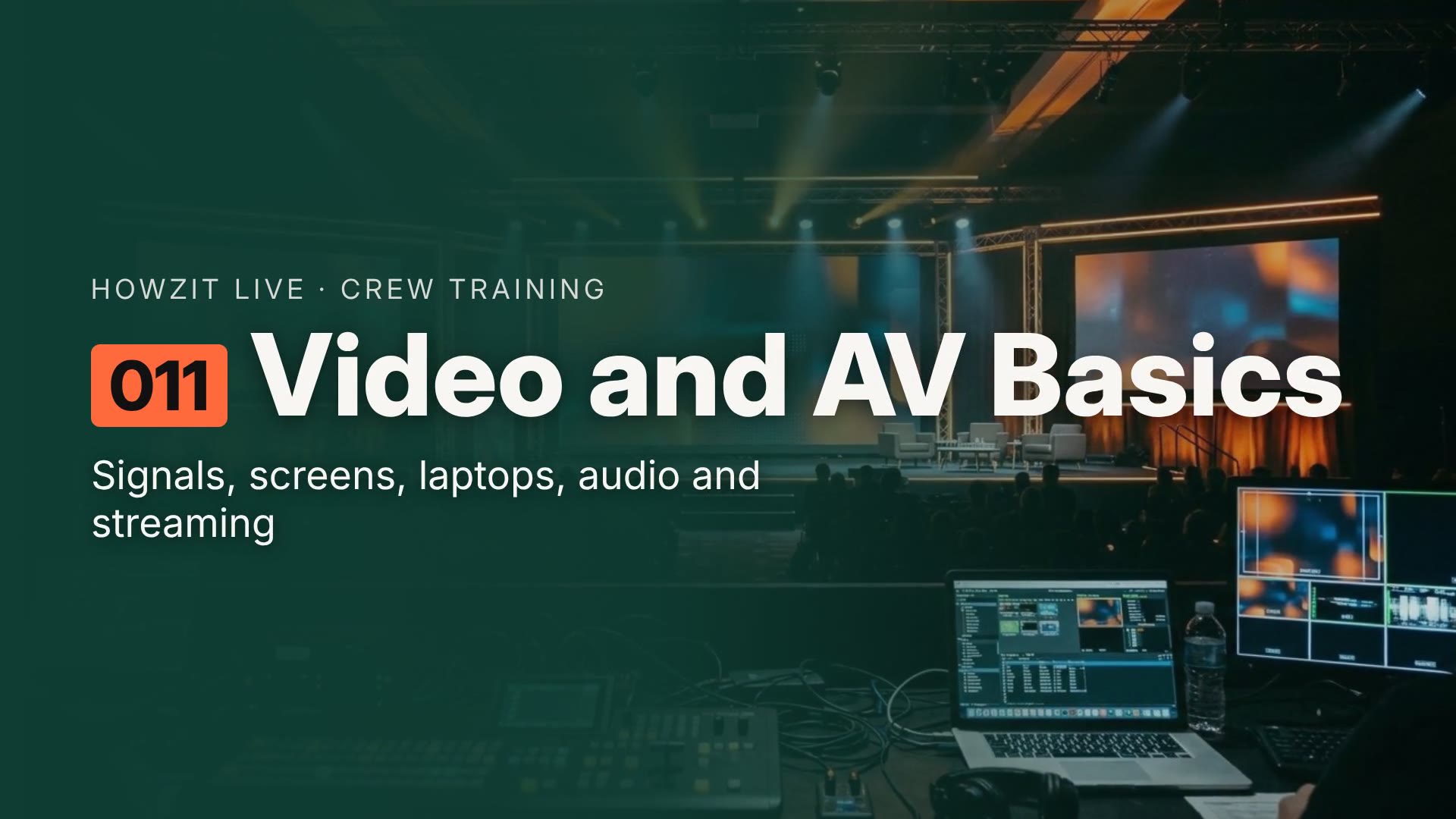 Video & AV Basics — training module poster