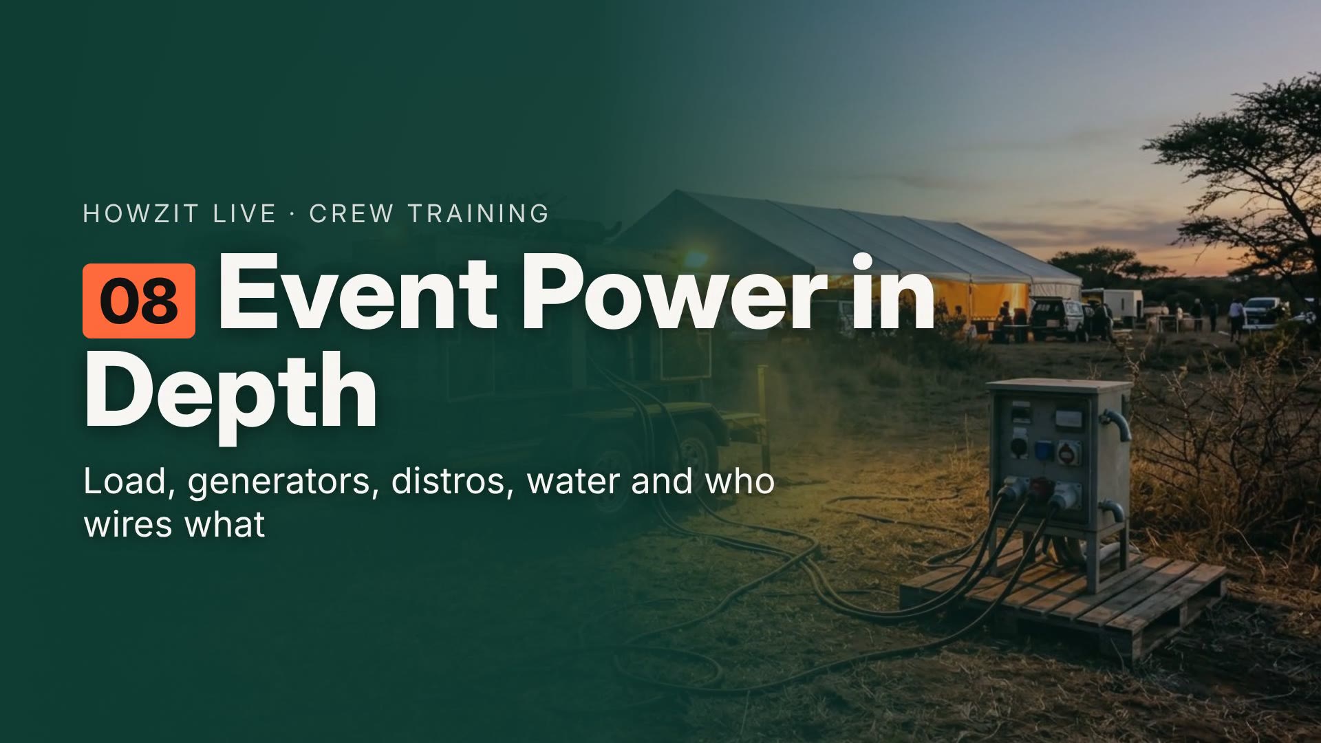 Event Power in Depth — training module poster